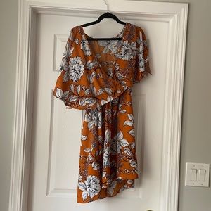 Charlotte Russe Flutter Sleeve Mini Dress